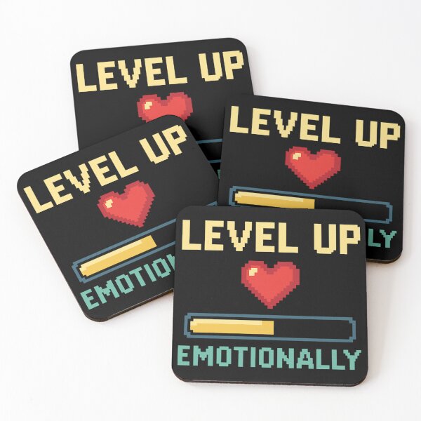 Item preview, Level Up Emotionally Retro Pixel Heart Gaming Style. designed and sold by The-T-In-Retro.