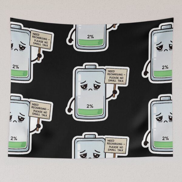 Item preview, NeuroSpicy - Social Battery: 2% (III) designed and sold by nature. electrified..