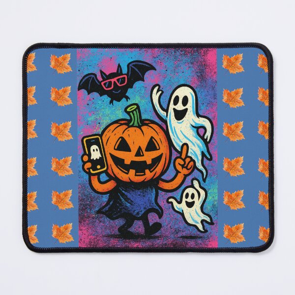 Item preview, "Happy Halloween Party Crew – Dancing Ghosts and Cool Pumpkins" designed and sold by Studio Yvonne .