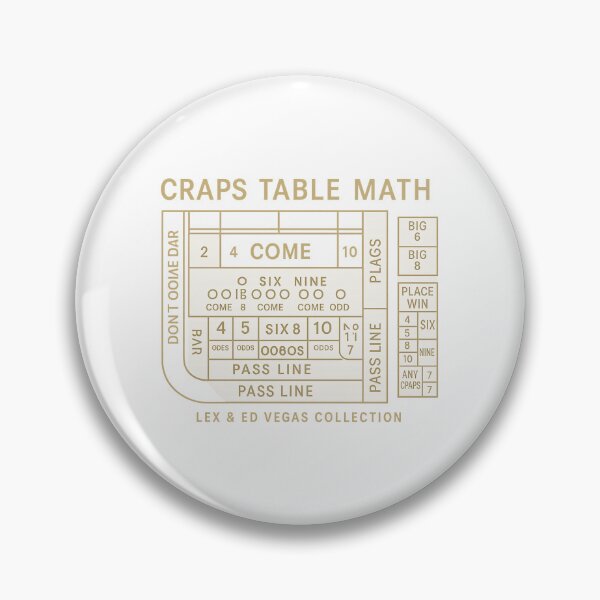 Item preview, Craps Table Math - Vegas Casino-Inspired Tee by Lex & Ed Studio designed and sold by Lex & Ed Studio.