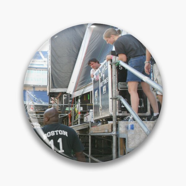 Item preview, Concert Production Workers Loading In Equipment Backstage - Photograph designed and sold by ConcertImages.