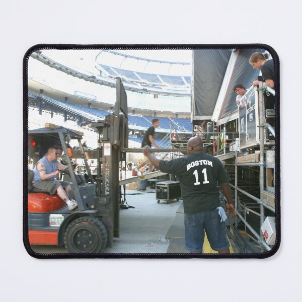 Item preview, Concert Production Workers Loading In Equipment Backstage - Photograph designed and sold by ConcertImages.