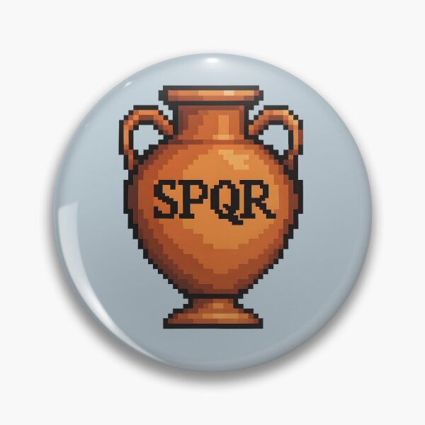 Item preview, Roman amphora SPQR retro gaming 90's style designed and sold by WirelessChimp.
