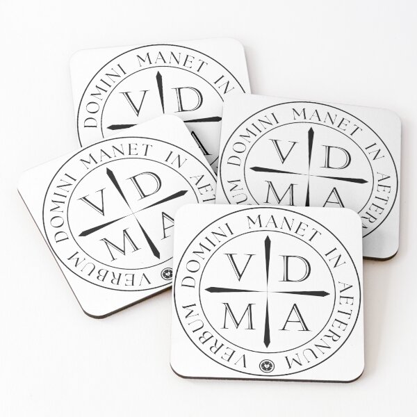 Item preview, Verbum Domini Manet in Aeternum VDMA - black text designed and sold by Madelyn Craig.