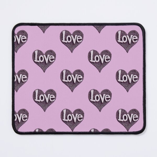 Item preview, Text Art “Love” Heart – Purple Typography Design on Transparent Background designed and sold by Gino By Design.