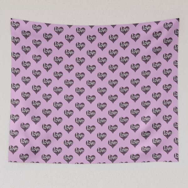 Item preview, Text Art “Love” Heart – Purple Typography Design on Transparent Background designed and sold by Gino By Design.