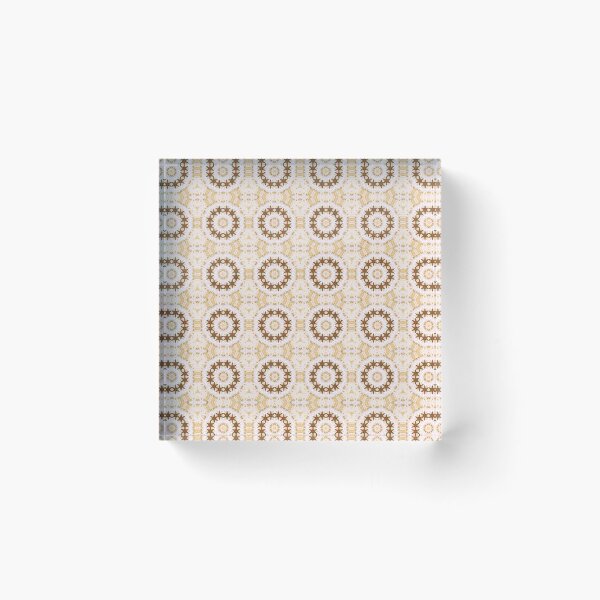 Aperçu de l'œuvre Motif mandala rétro étoile jaune pastel créée et vendue par Artistestella.