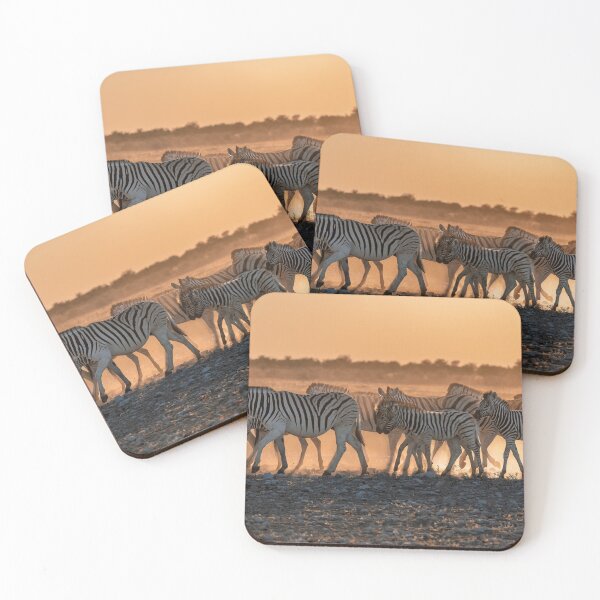 Item preview, Zebra at Sunset, Dust and Light, Etosha Namibia designed and sold by DavideAntoniani.