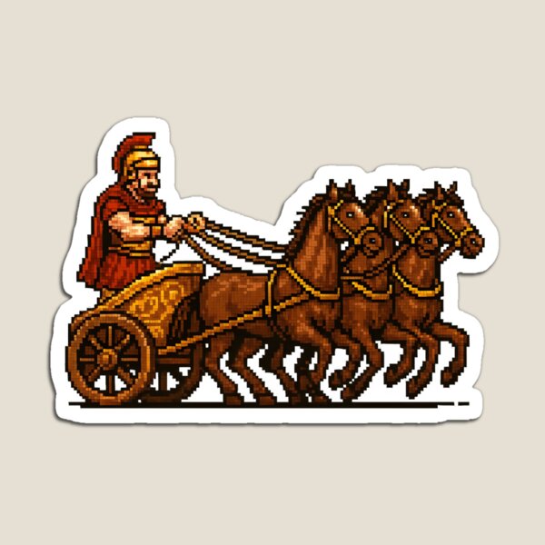 Item preview, Retro 90's style Roman quadriga designed and sold by WirelessChimp.