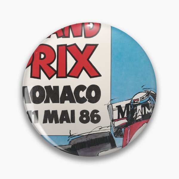Item preview, Monaco Grand Prix 1986 - Ayrton Senna Vintage Formula 1 Poster designed and sold by Road To Track.