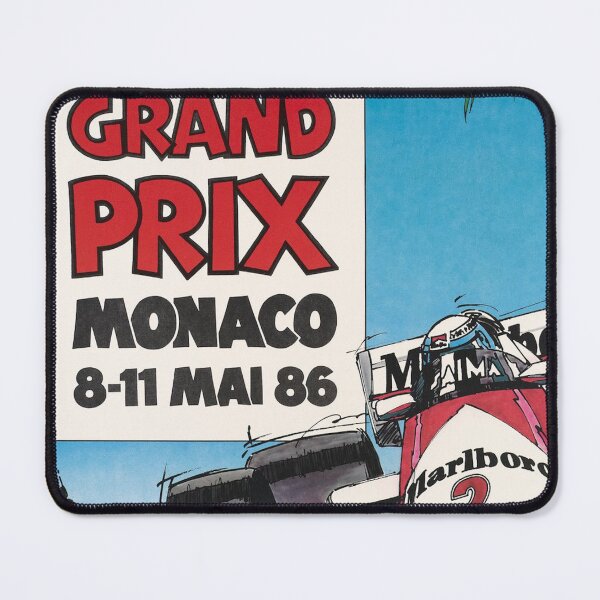 Item preview, Monaco Grand Prix 1986 - Ayrton Senna Vintage Formula 1 Poster designed and sold by Road To Track.
