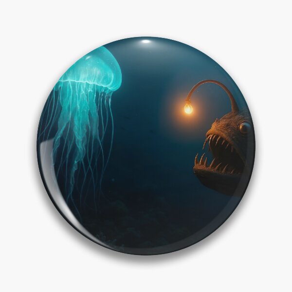 Item preview, Deep Glow: Encounter in the Abyss designed and sold by EchoAuraGraphic.
