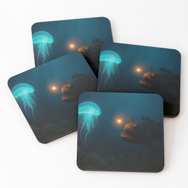 Item preview, Deep Glow: Encounter in the Abyss designed and sold by EchoAuraGraphic.