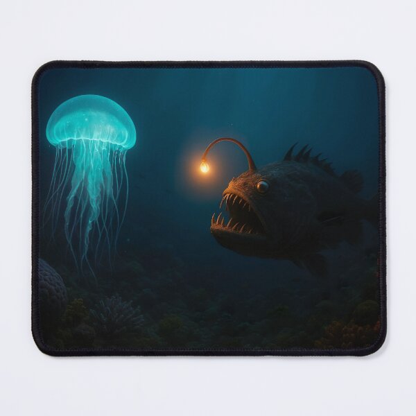 Item preview, Deep Glow: Encounter in the Abyss designed and sold by EchoAuraGraphic.