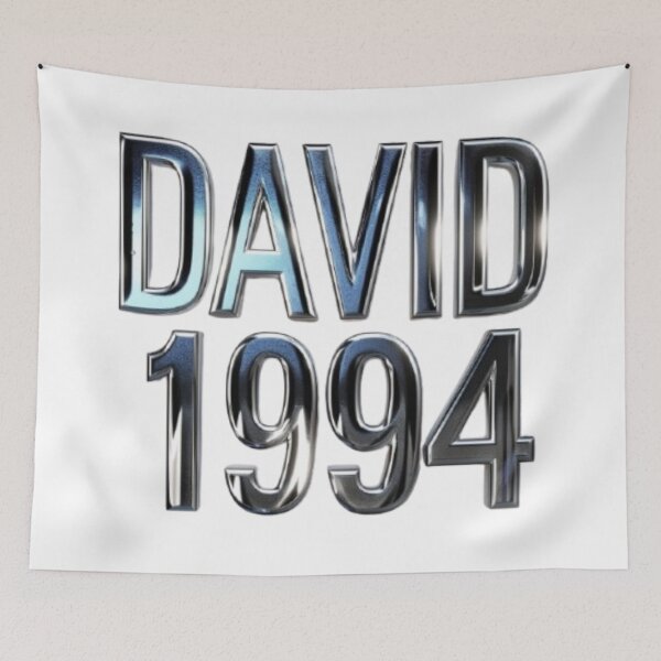 Item preview, David 1994 — Chrome 3D Name Design designed and sold by AlexLineArt.