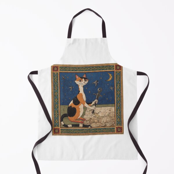 Item preview, Calico Cat Map Making Medieval Art designed and sold by PictorialWhimsy.