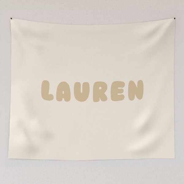 Item preview, Beige Lauren – Minimalist Personalized Name Design designed and sold by karolinahinc.