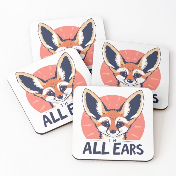 Item preview, Cute Fennec Fox Pun - I'm All Ears Funny Animal designed and sold by ShirtHatch.
