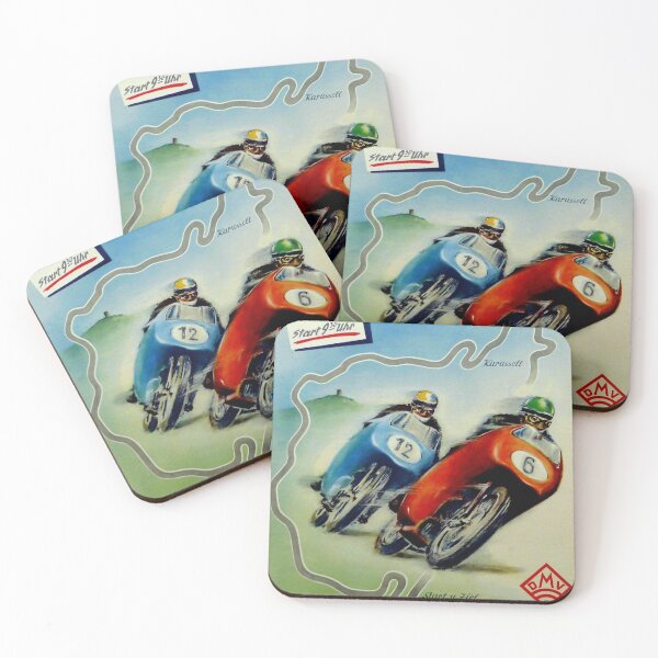 Item preview, Nürburgring Motorcycle Race – Vintage Racing Poster designed and sold by Road To Track.
