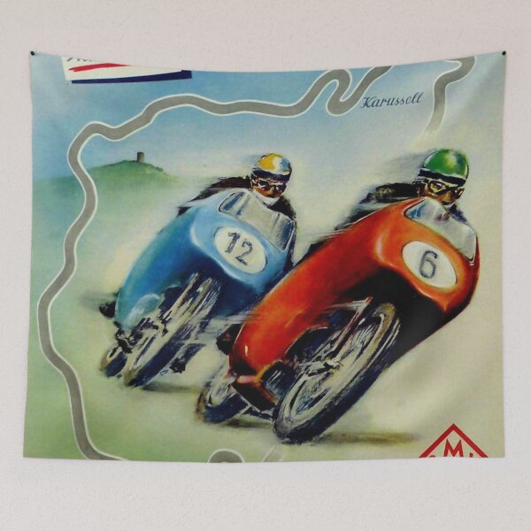 Item preview, Nürburgring Motorcycle Race – Vintage Racing Poster designed and sold by Road To Track.