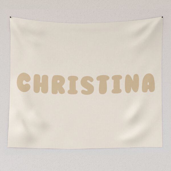 Item preview, Beige Christina – Minimalist Personalized Name Design designed and sold by karolinahinc.