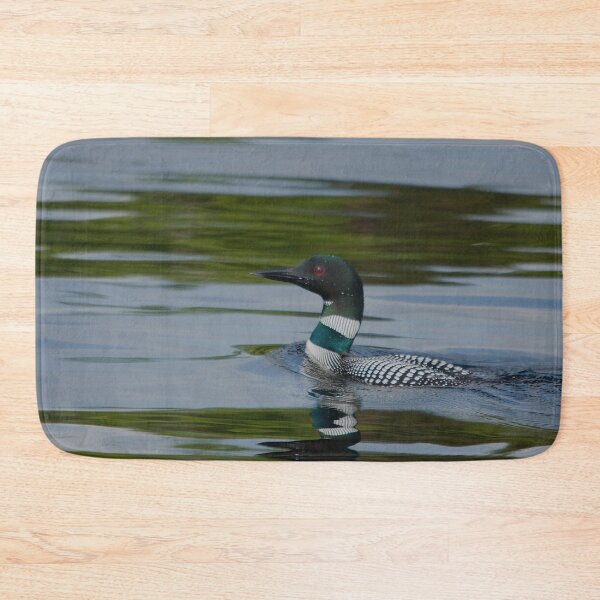 Item preview, A loon swimming on the green and blue water of the Baskatong Reservoir designed and sold by Production Art Manon Meilleur.