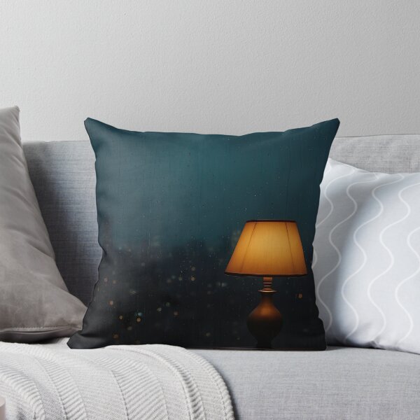 Item preview, Rainy City Nights – Cozy Window Lamp Aesthetic designed and sold by EchoAuraGraphic.