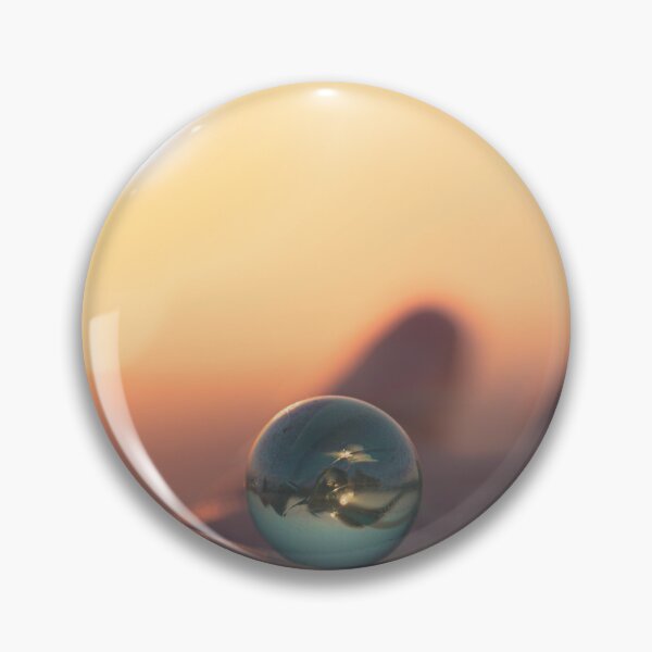 Item preview, Golden Orb: Tranquil Marble Reflection at Sunset designed and sold by MDB_Shop.
