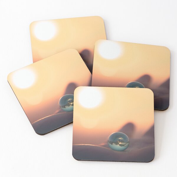 Item preview, Golden Orb: Tranquil Marble Reflection at Sunset designed and sold by MDB_Shop.