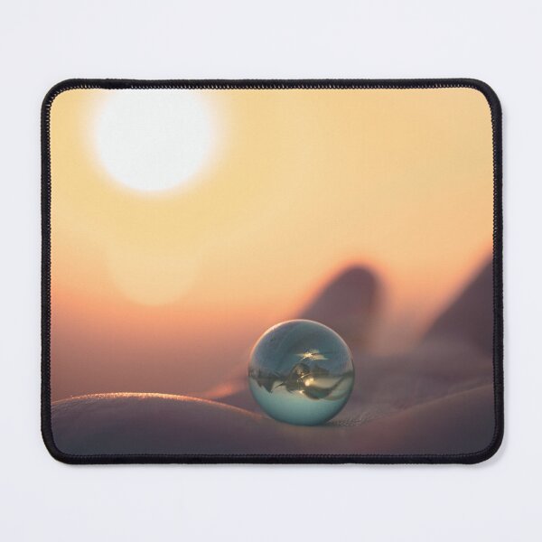 Item preview, Golden Orb: Tranquil Marble Reflection at Sunset designed and sold by MDB_Shop.
