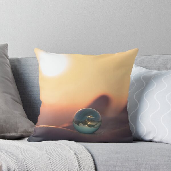 Item preview, Golden Orb: Tranquil Marble Reflection at Sunset designed and sold by MDB_Shop.