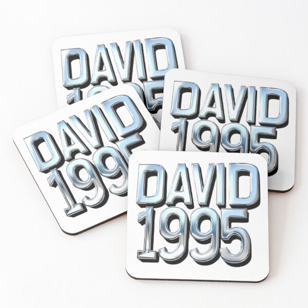 Item preview, David 1995 — Chrome 3D Name Design designed and sold by AlexLineArt.