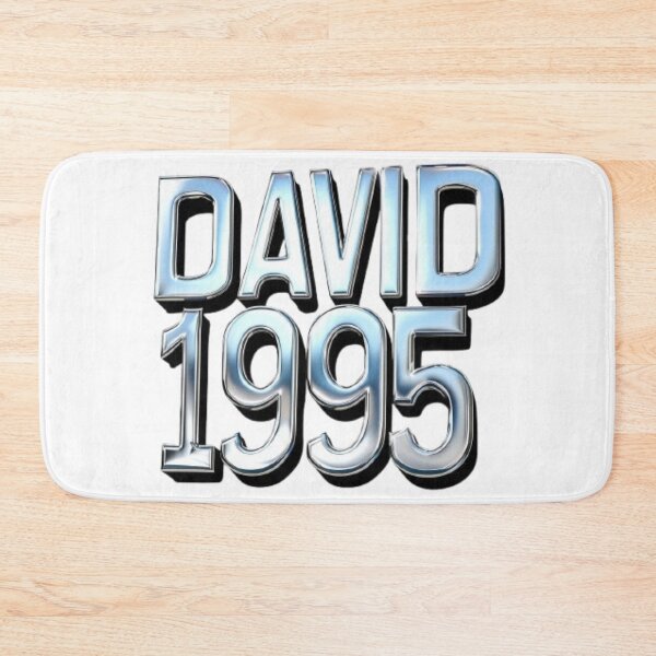 Item preview, David 1995 — Chrome 3D Name Design designed and sold by AlexLineArt.