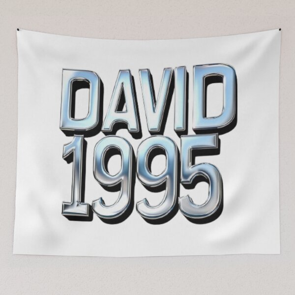 Item preview, David 1995 — Chrome 3D Name Design designed and sold by AlexLineArt.
