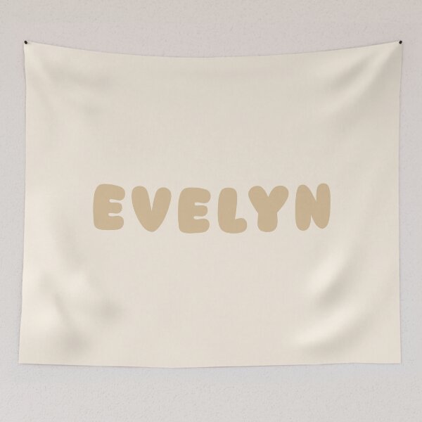 Item preview, Beige Evelyn – Minimalist Personalized Name Design designed and sold by karolinahinc.