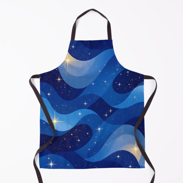 Item preview, Celestial Stars And Waves In Blue designed and sold by debbiedwarika.