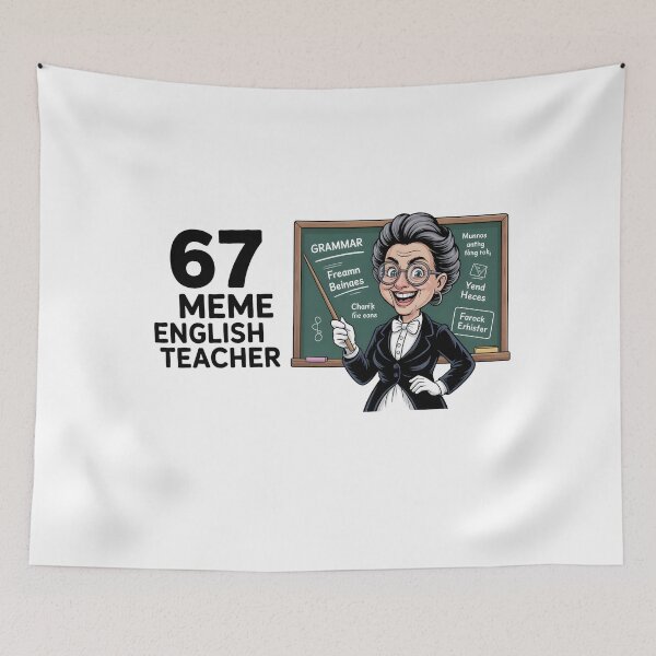 Item preview, 67 Meme English Teacher designed and sold by Naitsebas.