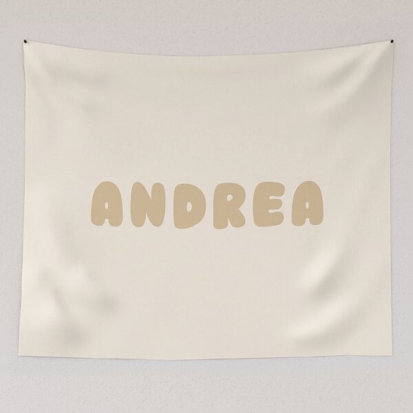 Item preview, Beige Andrea – Minimalist Personalized Name Design designed and sold by karolinahinc.