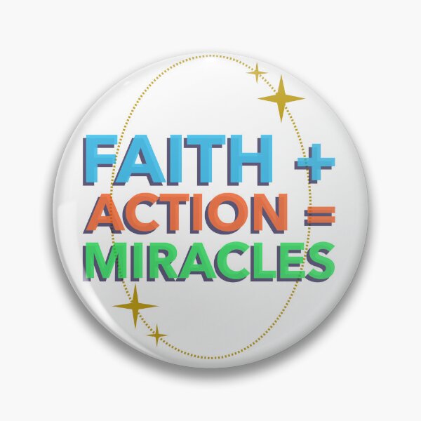 Item preview, Faith + Action = Miracles designed and sold by The Val Vault.
