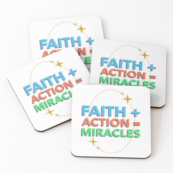 Item preview, Faith + Action = Miracles designed and sold by The Val Vault.