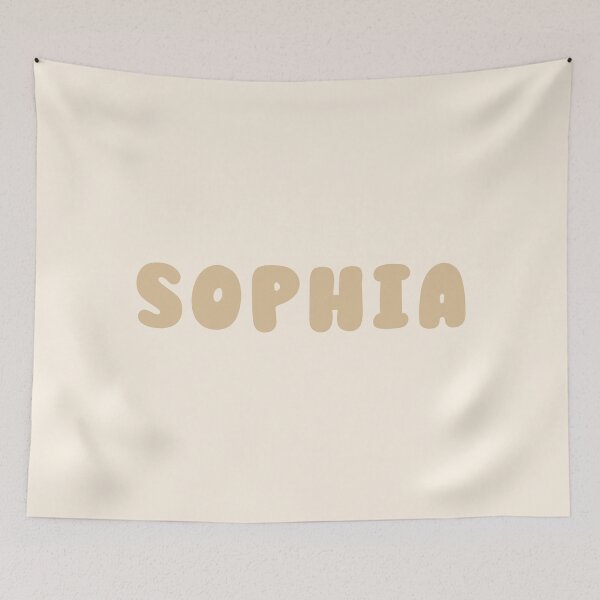 Item preview, Beige Sophia – Minimalist Personalized Name Design designed and sold by karolinahinc.