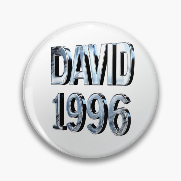 Item preview, David 1996 — Chrome 3D Name Design designed and sold by AlexLineArt.