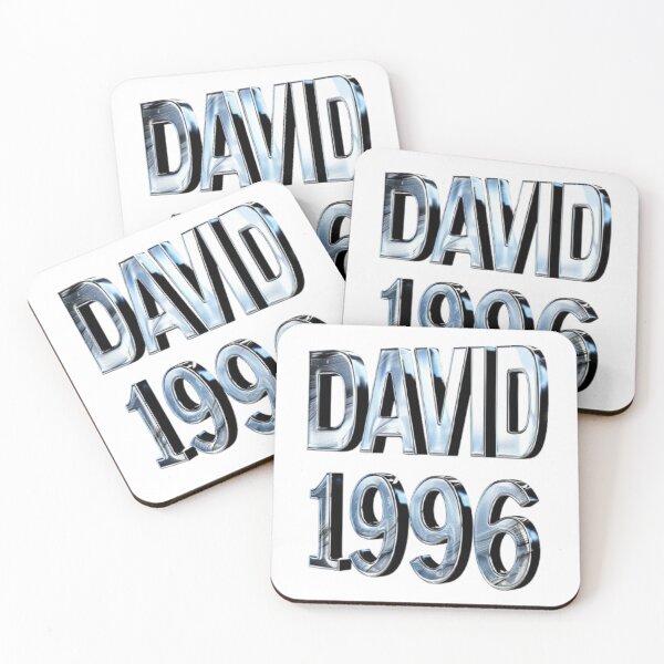 Item preview, David 1996 — Chrome 3D Name Design designed and sold by AlexLineArt.