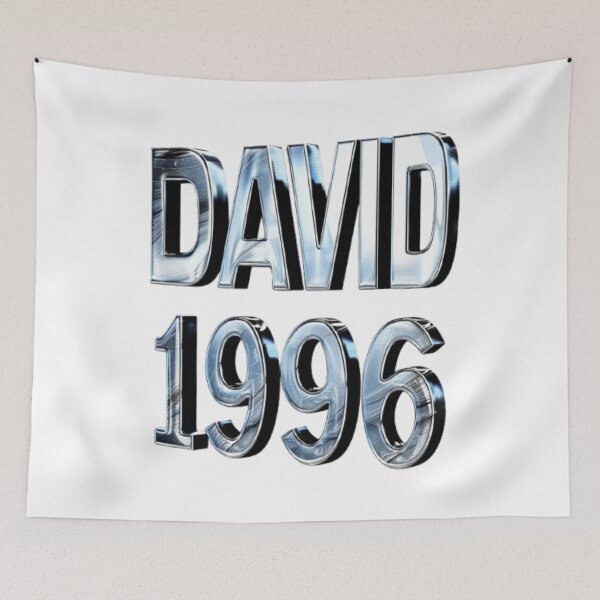 Item preview, David 1996 — Chrome 3D Name Design designed and sold by AlexLineArt.