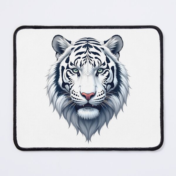 Item preview, White Tiger Face designed and sold by GlamOvira.