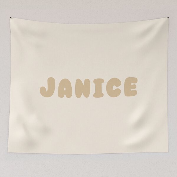 Item preview, Beige Janice – Minimalist Personalized Name Design designed and sold by karolinahinc.