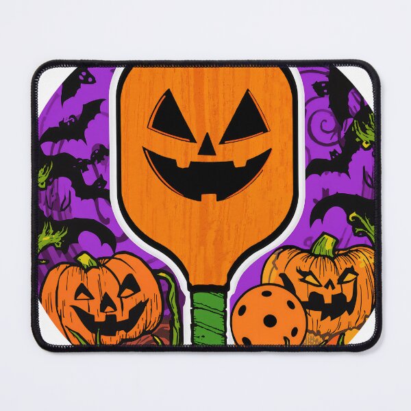 Item preview, Pickleball Halloween Circle Sticker, Art, Print Orange Purple Black designed and sold by prismloft.
