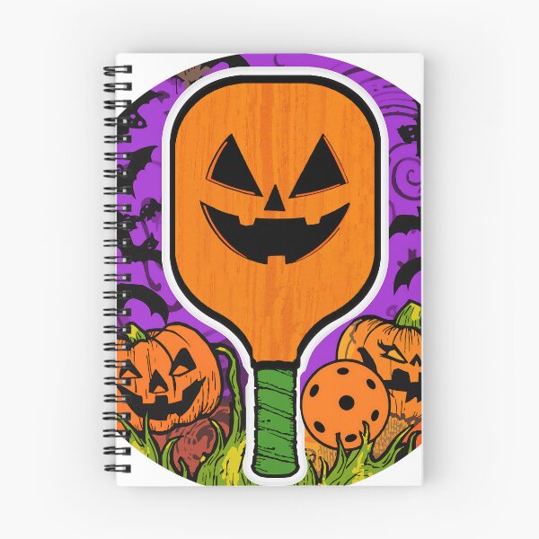 Item preview, Pickleball Halloween Circle Sticker, Art, Print Orange Purple Black designed and sold by prismloft.