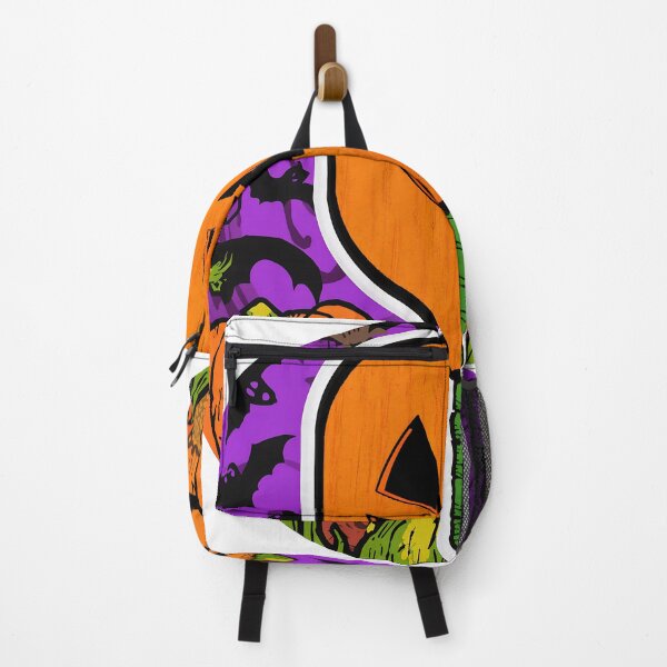 Item preview, Pickleball Halloween Circle Sticker, Art, Print Orange Purple Black designed and sold by prismloft.