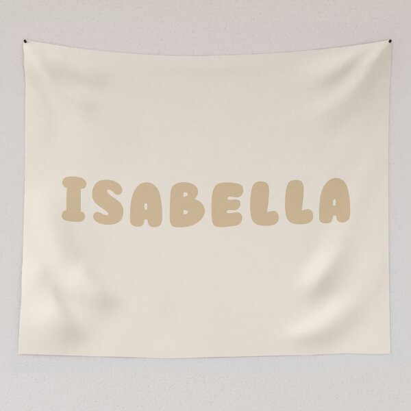 Item preview, Beige Isabella – Minimalist Personalized Name Design designed and sold by karolinahinc.